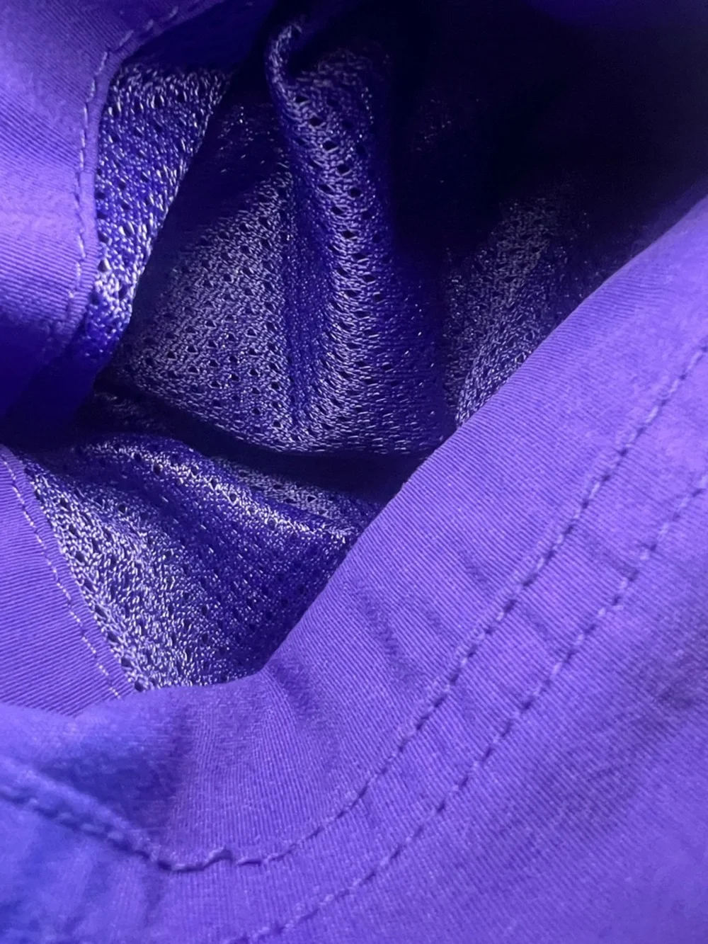 L.L. Bean BeanSport Shorts Purple 1X Mesh Lined Drawstring 268949 UPF 50 Workout